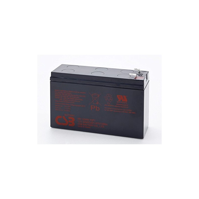 CSB HR1224WF2F1 - 12 Volt/6.4 Amp Hour (24 Watts) Sealed