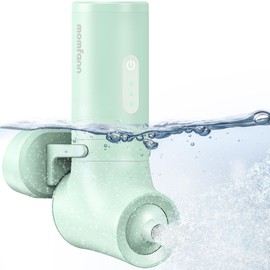 MOMFANN Bath Jet Spa, Cordless Portable Bathtub Accessories with 3-Level Adjustable Speed, Bubble Maker/Bath Jet Mode, Bathtub Jets for Home Spa, Relaxing (Green)