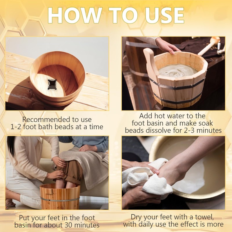 Bee Venom Foot Soak Beads, L-ymphatic Drainage & Foot Soak