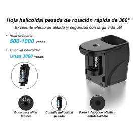 Sacapuntas Eléctrico Link Dream Automático Hoja Acero Afilado Rápido