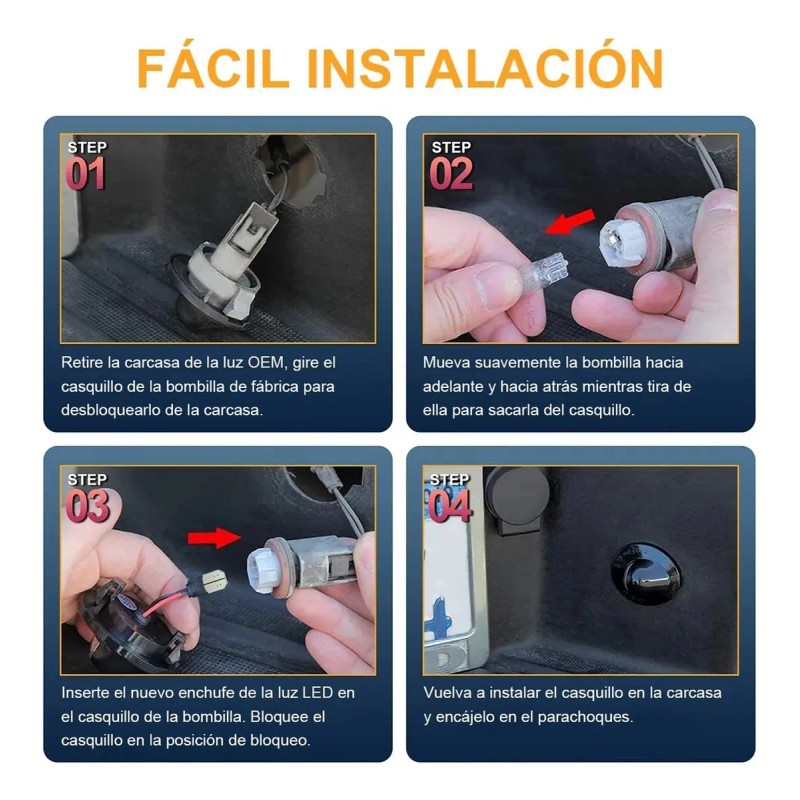 Par Luces De Matrícula Placa Para Ford F150~f550 1990-2014