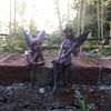 Set of 2 Garden Fairy OrnamentS 12cms tall/Statue Angela and