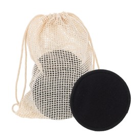 Baluue 16pcs Facial Pads Cotton Makeup Cleaning Reusable Gentle for Skin Types Face Makeup Washing Pads