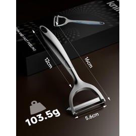 Arvoni Peeler, Asparagus Peeler, Stainless Steel, Potato Peeler with Ultra Sharp Blade and Ergonomic Handle, Vegetable Peeler, Multifunctional Peeler, Kitchen Potato Peeler for Precise Peeling