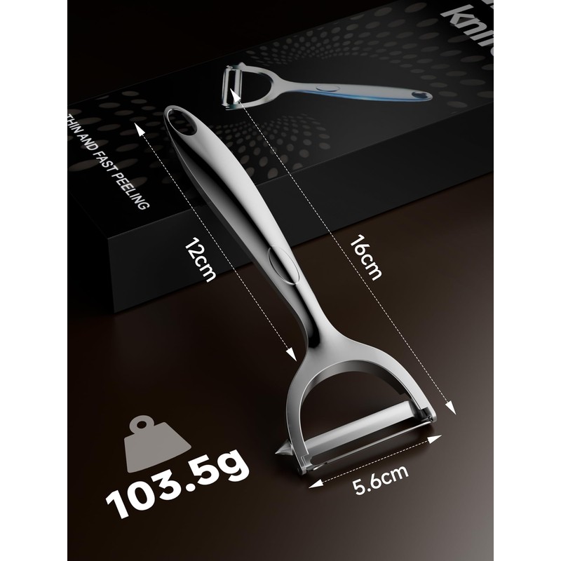 Arvoni Peeler, Asparagus Peeler, Stainless Steel, Potato Peeler with Ultra