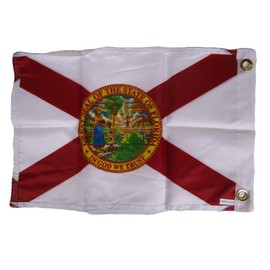 AES 12x18 State of Florida FL 2ply Double Sided 12"x18" Flag Double Stitched Fade Resistant Premium Quality