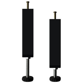 Metal Furniture Support Legs Adjustable Height Heavy Duty Bed Center Frame Slat feet risers for Queen/King Platform Bed Frame Replacement Parts 2PS (7.8" to 10.6")