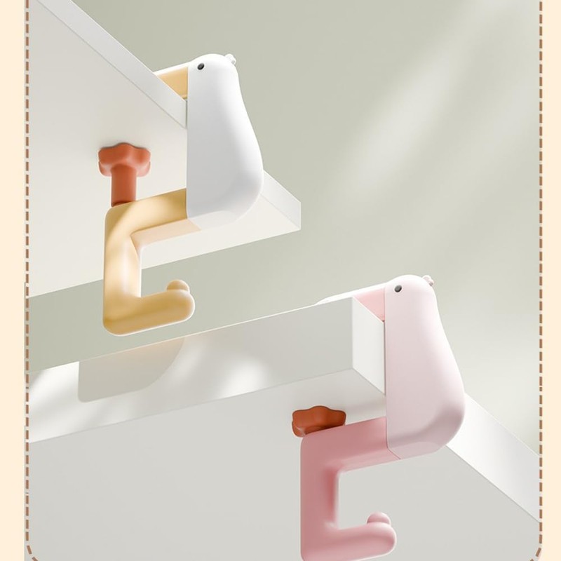 Dvagoent 2 Bag Holders for Table, Cute Duck Pattern, Handbag