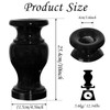 Cemetery Vase, Granite Grave Vase Polished, Black Memorial Stone Vases