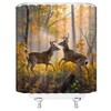 CCXTCZ Rustic Deer Shower Curtain Forest Animal Whitetail Elk Wildlife