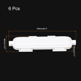 MECCANIXITY Fibre Optic Protection Box Fibre Optical Wiring Protect Case Waterproof for Optical Network Internet, 6 Pack