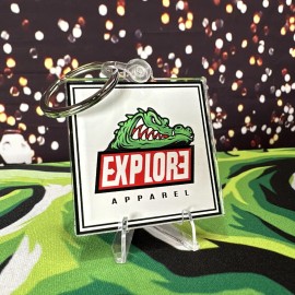 Explore Apparel Gator 2" x 2" Keychain