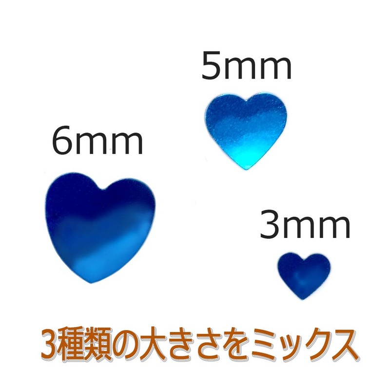 Nail Hologram MIX Heart Holo Glitter (Sakura Pink)