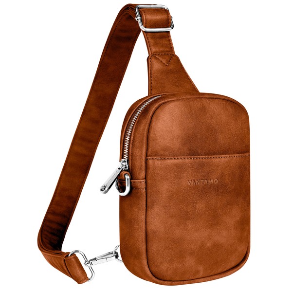 Vantamo Crossbody Bags for Women: RFID Blocking Vegan Leather Sling