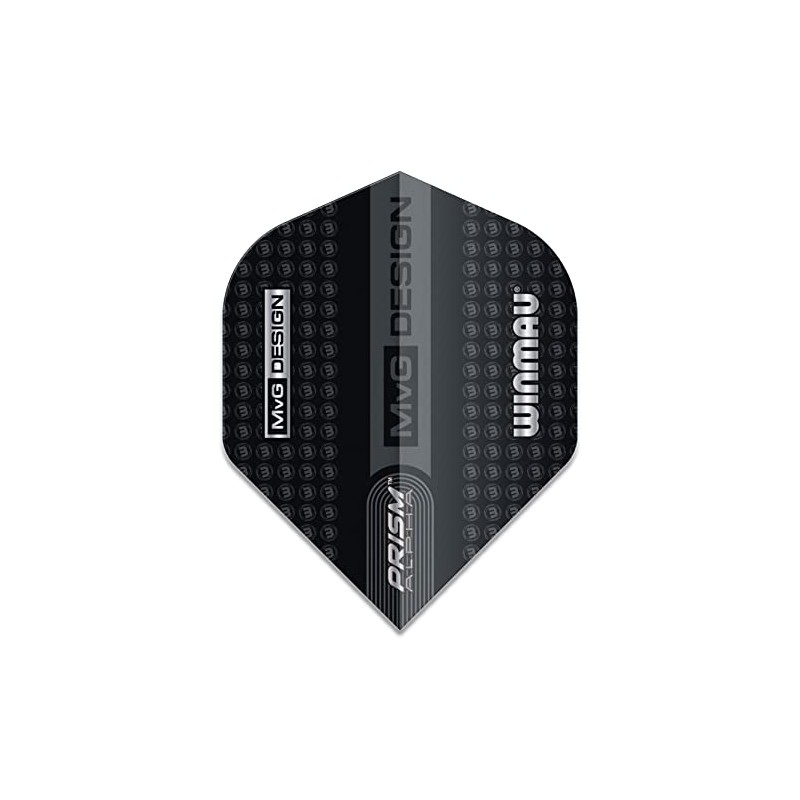 WINMAU Prism Alpha Michael Van Gerwen MvG Logo Black and