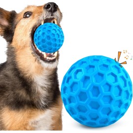 Brand: ZRIFAQESW Squeaky Dog Toys for Aggressive Chewers, Indestructible Balls Blue
