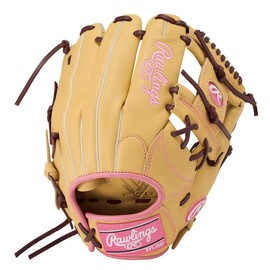 Rawlings Baseball Glove Glove Softball Women Only for WOMEN Soft HYPER TECH R2G GS5HTR34 Camel [Infielder] Size 11.5 *Right Throw (Left Hand Wear)