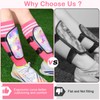 Lemmeko Soccer Shin Guards Kids Toddler Shin Guards with Girls