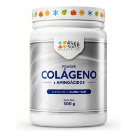 Colágeno en Polvo con Aminoácidos 500 g Sabor Mandarina para 50 Días Lanzamiento                                                                      