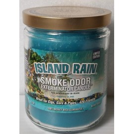 Smoke Odor  Smoke Odor Exterminator 13 oz Jar Candle, Island Rain