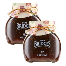 Mrs Bridges Fig Preserve, Made in Scotland, 12oz Jar (Pack of 2)