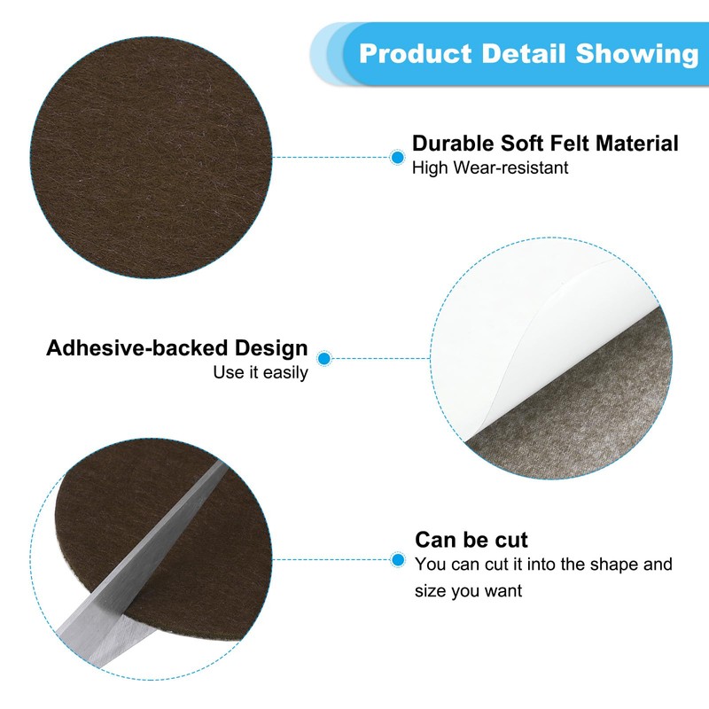 PATIKIL 10 Inch Diameter Lamp Base Felt, 10Pack 2mm Thickness