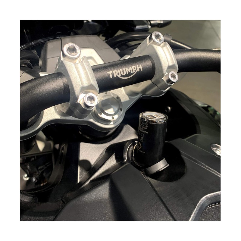 Cliff Top 4.6A Doppel-USB-Ladegerät für das Motorrad, Anschluss: DIN/Hella, geeignet