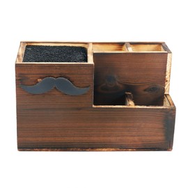 Hopbucan Wooden Hairdresser Tool Box Hairdressing Salon Scissors Holder Hair Cutting Scissors Frame Storage Container Hairdressing Tool Holder