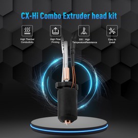 Hi Combo Upgrades Extruder Head kit, Hi Series Ceramic Heating Block Kit, 3D Printers Hotend with Integrated Quick-Swap Nozzle, Supports 300°C High Temperature, 600mm/s High-Speed,for Hi (hotend)