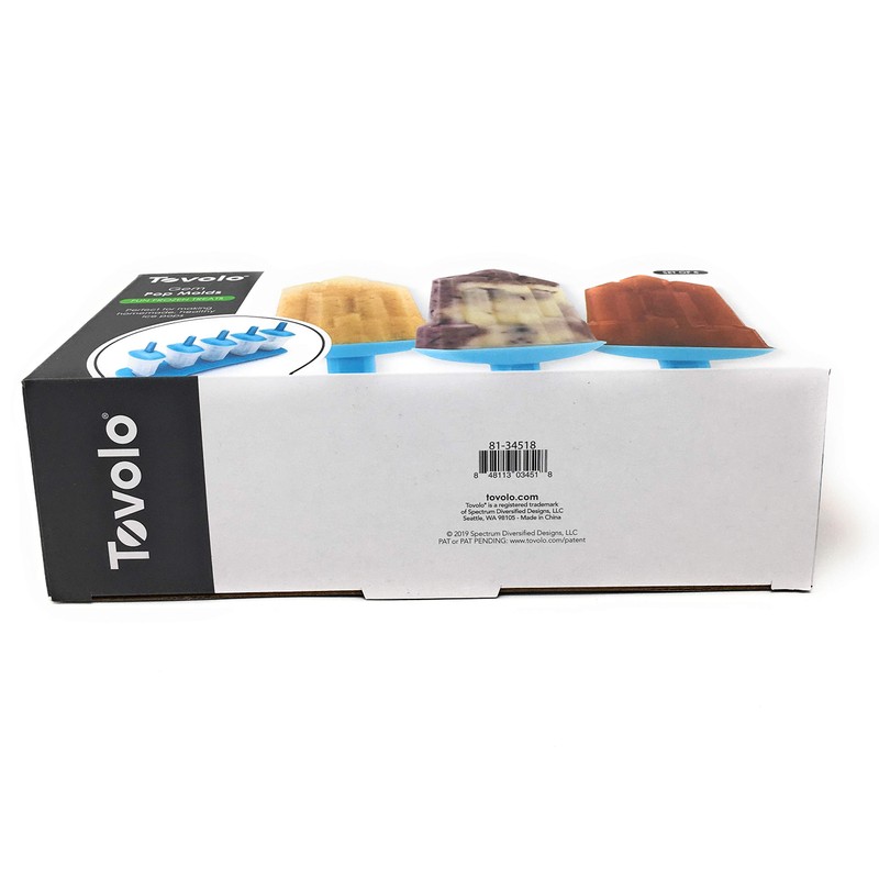 Tovolo, Freezer Pop Molds Gem Ice Blue Set Of 5