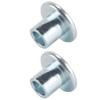Enwye 10 PCS Motorcycle Rubber Grommets Black and Silver 6mm