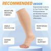 3 Pack Plus Size Open Toe Compression Socks for Women
