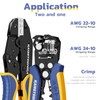 haisstronica Wire Stripper and Crimping Tool,AWG 24-10 Automatic Stripper Tool