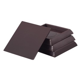 Scotch Caster Cups, 6-Pack of 4 2 in. Square Non-Slip Furniture Pads for Tables, Sofas, Beds on Finished Surfaces
