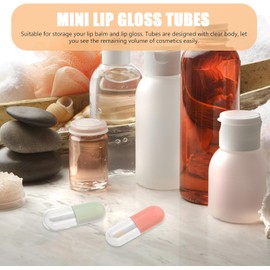20 Tubos de Brillo de Labios Rellenables de Plástico de 5ml para Mujeres y Niñas, Envases No Fugan Ideales para Viaje y Bolsa de Maquillaje