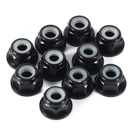 Chazcool M3 Nut, M3 Nylon Insert Selflock Nuts Hex Lock Nut, Nylon Insert Selflock Aluminum Nuts M3 Lock Nut
