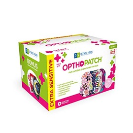 Opthopatch Parches para Ojos para bebés - Diseño bonito para niñas [Serie II] - 90  10 vendajes adhesivos de algodón hipoalergénicos sin látex para...