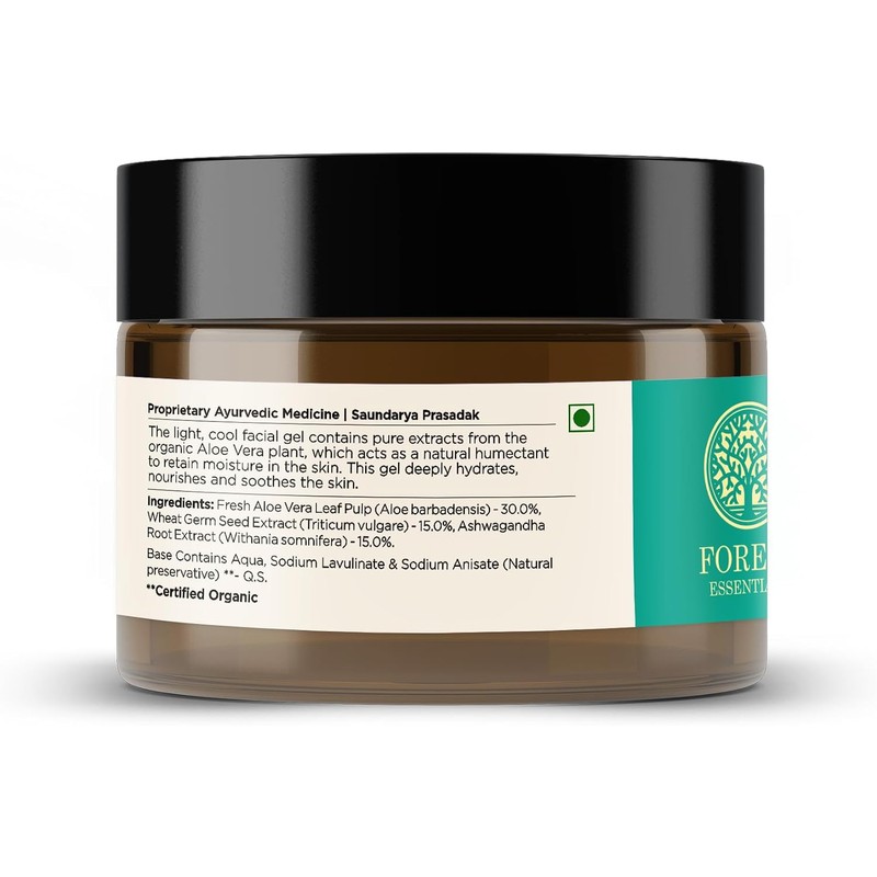 Forest Essentials Pure Aloe Vera Light Hydrating Gel, 50g