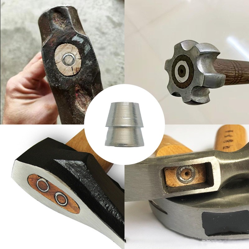 20 Pcs Safety Round Handle Wedges, Wood & Metal Wedges