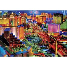 Buffalo Games - Lars Stewart - Viva Las Vegas - 2000 Piece Jigsaw Puzzle For Adults -Challenging Puzzle Perfect for Game Nights - Finished Size is 38.50 x 26.50