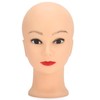 Female Bald Mannequin Head 19.3 in Professional Cosmetology Face Makeup