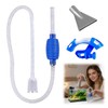 Sifone per Acquario con Pompa Manuale, Include Tubo, Pompa, Supporto