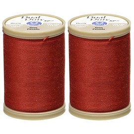 2-Pack - COATS & CLARK Dual Duty XP Heavy Thread, 125 Yards-Red