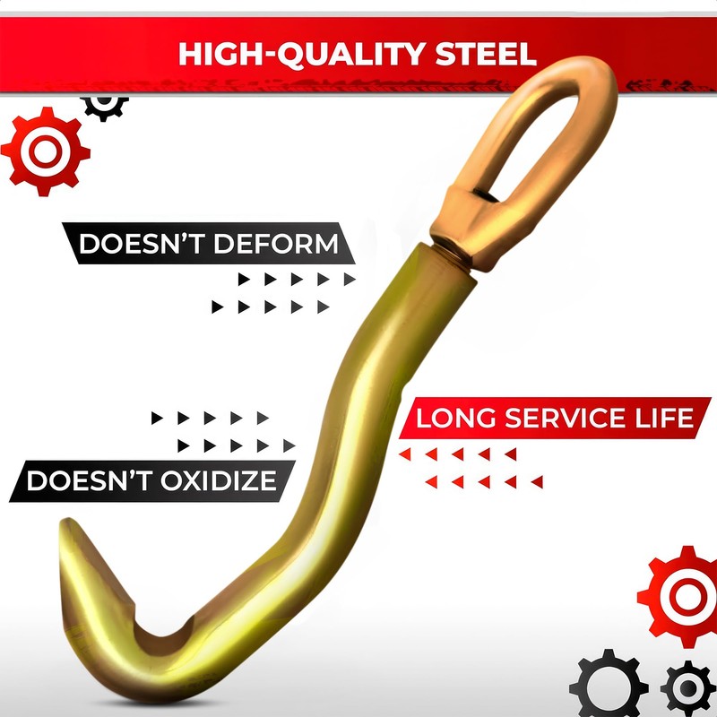 Car Frame Puller Hook - Flat Hook for Frame Puller