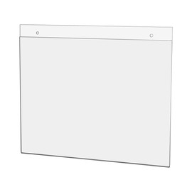 Marketing Holders Wall Mount Sign Holder with Screw Holes Great for Ads Photo Notice Clear Acrylic Signs 11" w x 8.5" Qty 25