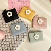 Happykau Women's Short Bi-Fold Wallet, Coin Case, Compact, Cute Mini