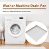 Stainless Steel Washing Machine Drip Pan,Heavy Duty Washer Drip Tray