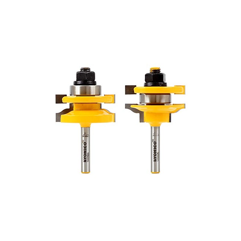 YONICO Router Bits Set Rail and Stile 2 Bit Ogee