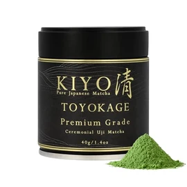 Kiyo Matcha Matcha ceremonial Uji Toyokage de primera calidad polvo de té verde matcha japonés puro de primera cosecha, de grado ceremonial, de Uji,  