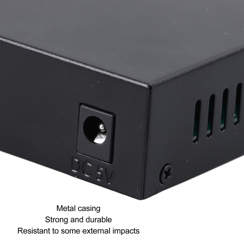5 Port Ethernet Switch Professional High Speed 10 100Mbps Iron